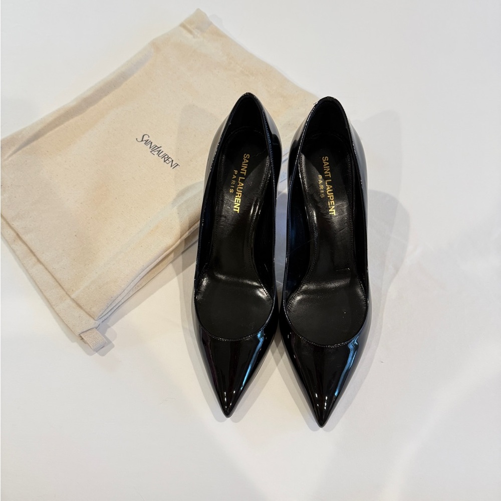 Saint Laurent Glossy Black Heels